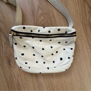 Clare V Polka Dot Leather Fanny